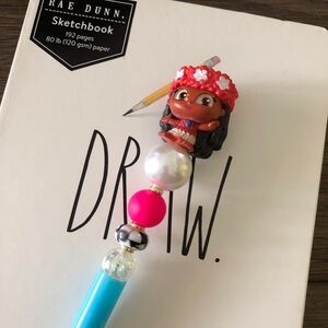 Disney Doorables: Moana: Princess Moana handmade beaded pen